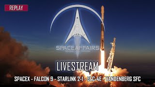 SpaceX - Falcon 9 - Starlink 2-1 - SLC-4E - Vandenberg Space Force Base - September 14, 2021