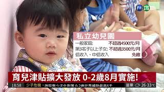 少子化對策! 0-2歲托育補助最高6千| 華視新聞 20180726