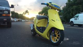 Modified lowered stretched af25 50cc Honda Sr