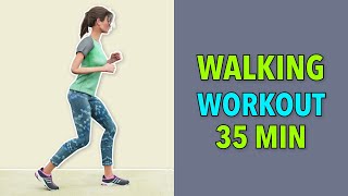 35-Min Walking Cardio Workout – Home Exercise