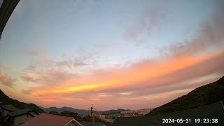 20240531 タイムラプス動画　長崎の空 （31日９時から01日９時）