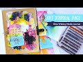 Art Journaling Tutorial in the Dina Wakley Media Journal using Collage Fodder