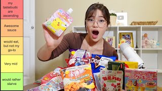 TRYING ASIAN SNACKS (and ranking them)