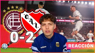 DAVOO XENEIZE REACCIÓN a LANÚS 0 INDEPENDIENTE 2 | Clips davooxeneize