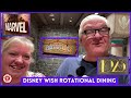 Disney WISH Rotational dining at Arendelle, 1923 and Marvel restaurants | DISNEY Dining Review