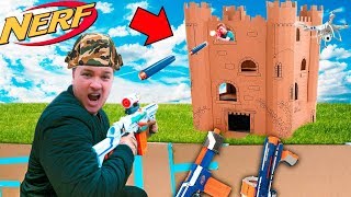 CAPTURE THE BOX FORT TOWER BASE!! 📦💥  EXTREME NERF WAR