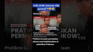 Pratikno luruskan pernyataan Jokowi soal ketakhadiran di pelantikan Prabowo #shorts #jokowi #prabowo