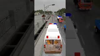 Ambulance Mass Driving in bus simulator indonesia #youtubeshorts #shorts