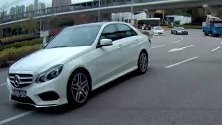 澳門BENZLUN E300錯線位鳩出迴旋處險撞正線車BY Ho