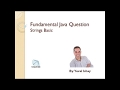 Java Interview Questions - String Basic