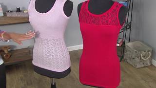 Learn How to Design a Lace Insertion in Knit Tops