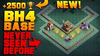 BEST Builder Hall 4 Base w/ PROOF! MUST SEE! | NEW CoC BH4 Anti 2 Star Builder Base | Clash of Clans