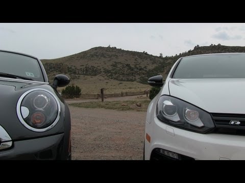 Mini John Cooper Works Countryman Sound Acceleration Launch Vw Golf R Vs Mini Cooper S Coupe 0 60 Mph Mile High Mashup Review