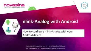 Novasina How to: Configuration with nlink Analog App