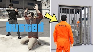 ماذا سيحدث إذا ثم القبض عليكم داخل السجن في جي تي أي 5 | GTA V Busted in the Prison