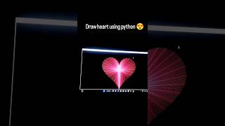 Draw Heart using Python #programming #python #coding #html #css #tutorial