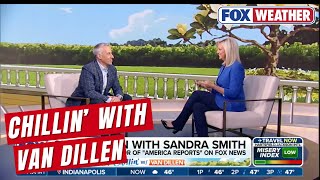 Fox News' Sandra Smith Chills With FOX Weather Meteorologist Bob Van Dillen