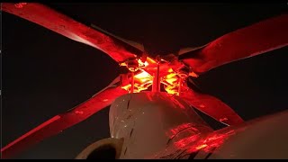 Bell 430 Helicopter LED Strobe Light at Night