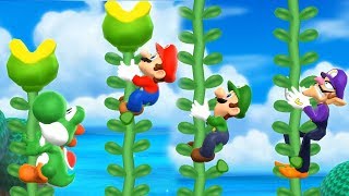 Mario Party 9 Step It Up - Yoshi vs Mario vs Luigi vs Waluigi Master Difficulty| Cartoons Mee