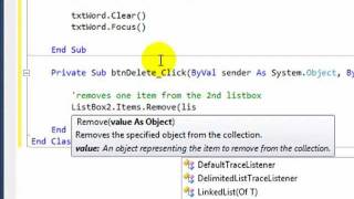 A beginner's guide to using list boxes in Visual Basic .Net