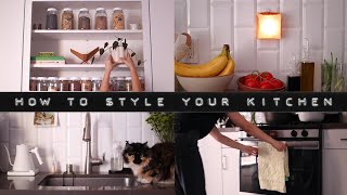 🍐 how to→easy, renter friendly ideas to style your kitchen