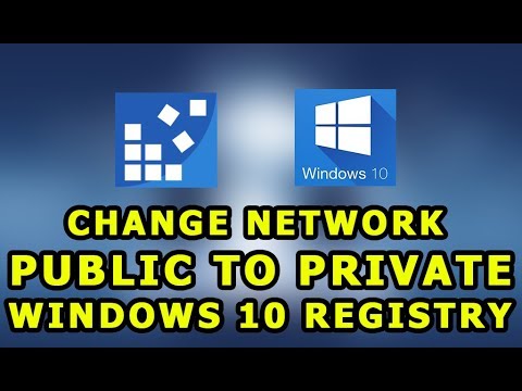 Изменение сети с публичной на частную или доменную Реестр Windows 10