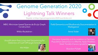 Genome Generation 2020 - Lightning Talks