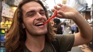 QUÉ BUENO ESTÁ ESTO! Probando COMIDA CALLEJERA en Jerusalén