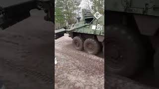 Ukrainian army filmed operating some of the first US-donated Stryker combat vehicles