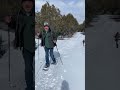 Serious snow shoe training