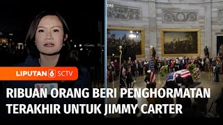 Ribu Orang Beri Penghormatan Terakhir untuk Jimmy Carter di Gedung Capitol | Liputan 6