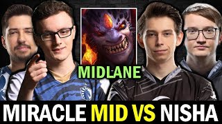 MIRACLE W33 vs NISHA MATUMBAMAN — MID LION 2OO IQ Pick Dota2