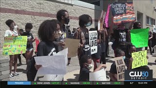 Detroit Academy Of The Arts \u0026 Sciences Lead One Nation Youth March For Racial Equality