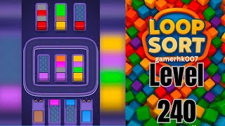 Loop Sort Level 240 Walkthrough Solution