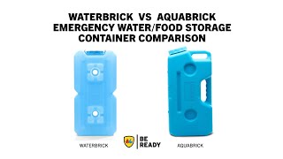 AquaBrick® vs Water Brick | Emergency Food and Water Storage Containers