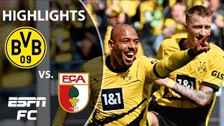 Borussia Dortmund vs. FC Augsburg | Bundesliga Highlights | ESPN FC