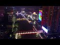 4k drone china zhongshan shiqi river night scene. aerial footage 中国 中山石岐河畔 夜景 航拍