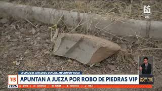 Exclusivo T13: Vecinos de Chicureo denuncian a jueza por robo de piedras VIP