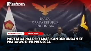 Partai Garuda Deklarasikan Dukung Prabowo di Pilres 2024