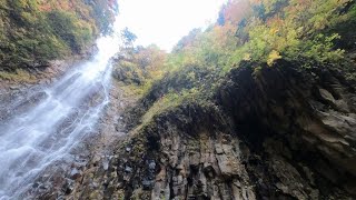 渋沢大滝 Shibusawa Big Falls～絶景空間･紅葉･尾瀬の秘境温泉川【日本の滝 福島 尾瀬 阿賀野川 Japanese waterfall Fukushima Agano River】