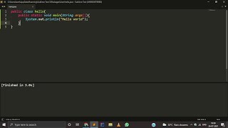 Java Tutorial-1 Installing JDK and Sublime text 4
