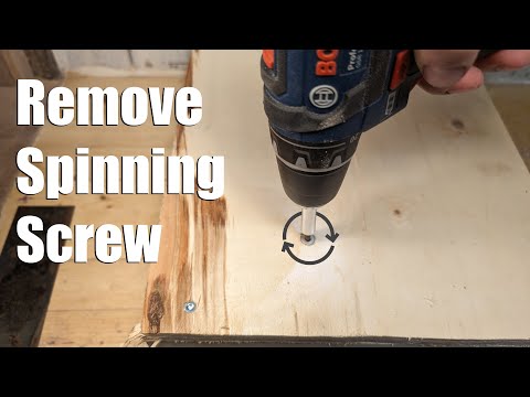 How do you remove a screw that spins but won’t come out?