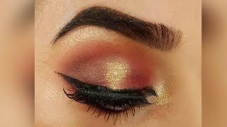 Glamorous bold maroon eye makeup tutorial 💄