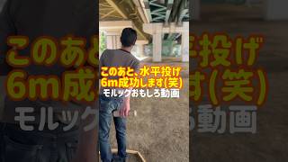 【モルックおもしろ動画】このあと、水平投げ6m成功します(笑)#モルック #おもしろ動画 #shorts