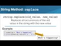 Additional String Methods