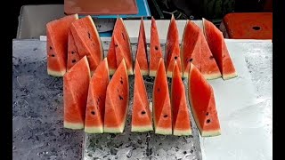 시원한 수박1000원!, 줄서서 먹는 과일가게, 2대째 50년장사[남대문시장입구]/Cool watermelon on the ice! -Korean street food