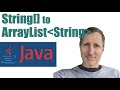 Java: Convert Array to ArrayList, and ArrayList to Array
