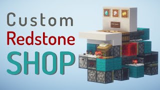 Tiny Customizable & Expandable Basic Redstone Shop | Tutorial Java 1.20+ (check pin)