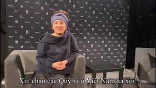 Chủ nhân giải thưởng Nobel Văn chương 2018 Olga Tokarzcuk gửi lời chào độc giả Việt Nam