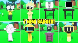 3D SPRUNKI RP AND ANIMATIONS - How to get ALL 7 NEW BADGES!! HUGE UPDATE! (ROBLOX)